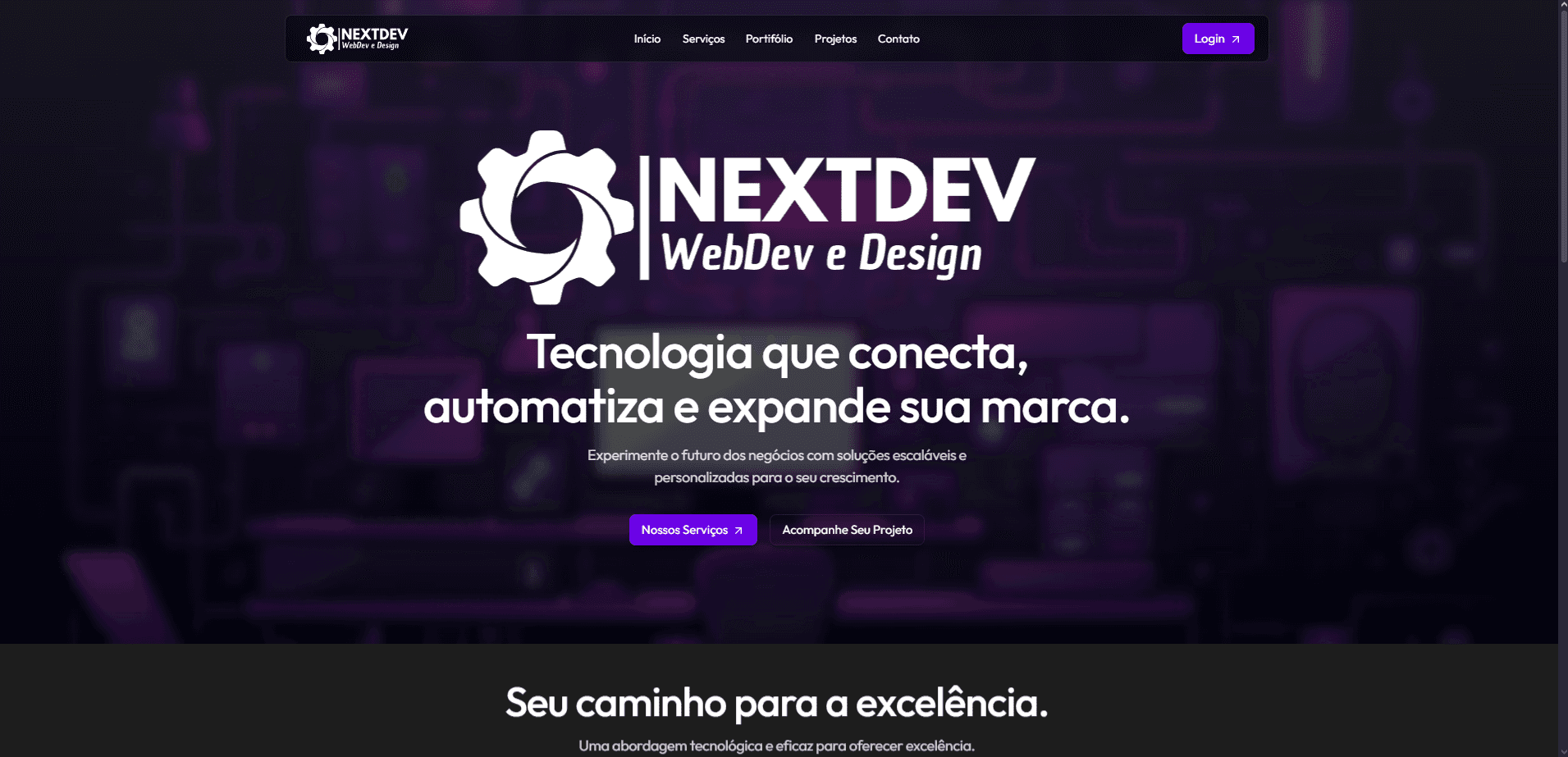 Projeto de website